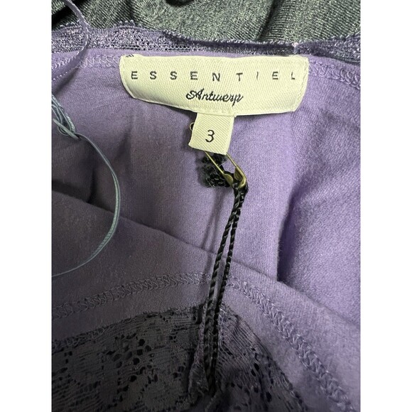 DGC NWT Anthropologie Essential Antwerp Women’s Size 3 Small Purple Tank Top - Picture 7 of 7